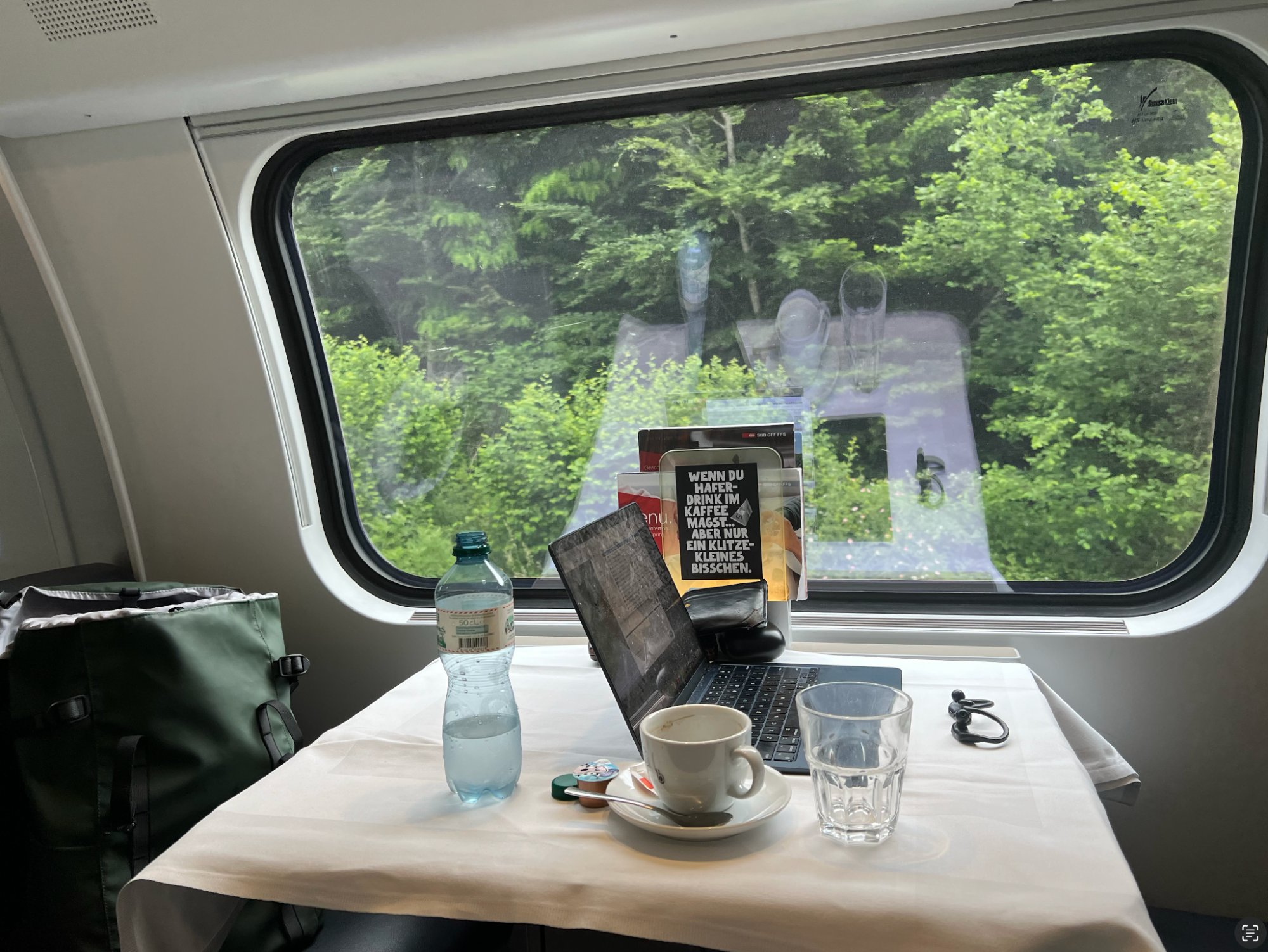 Swiss Train Restaurant Car