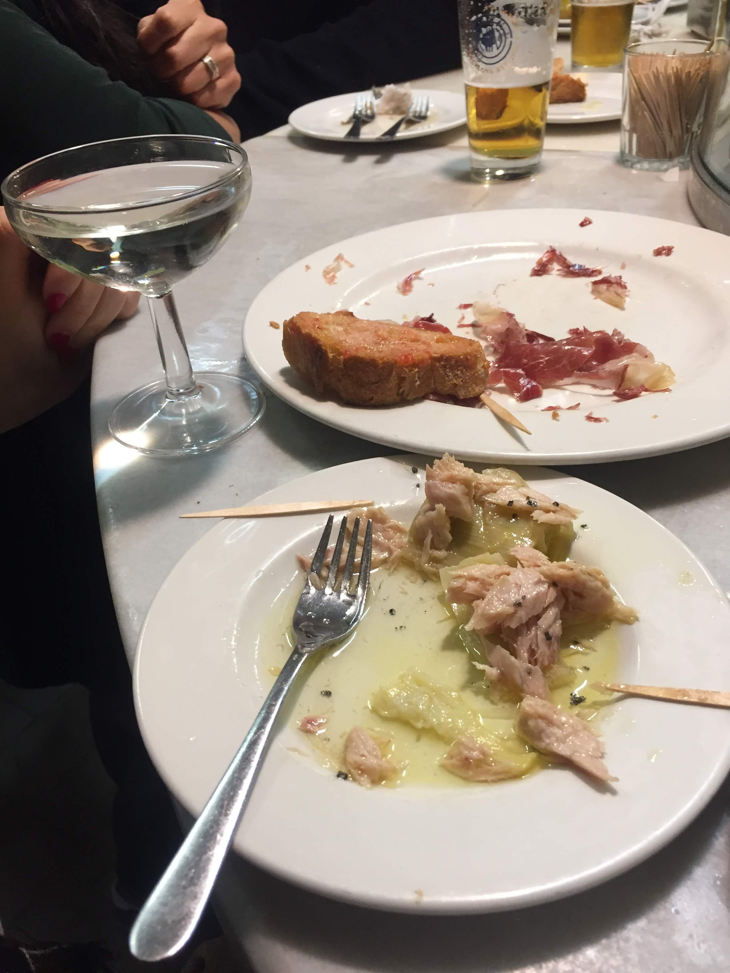 El Xampanyet tuna in olive oil and jamón, Barcelona tapas