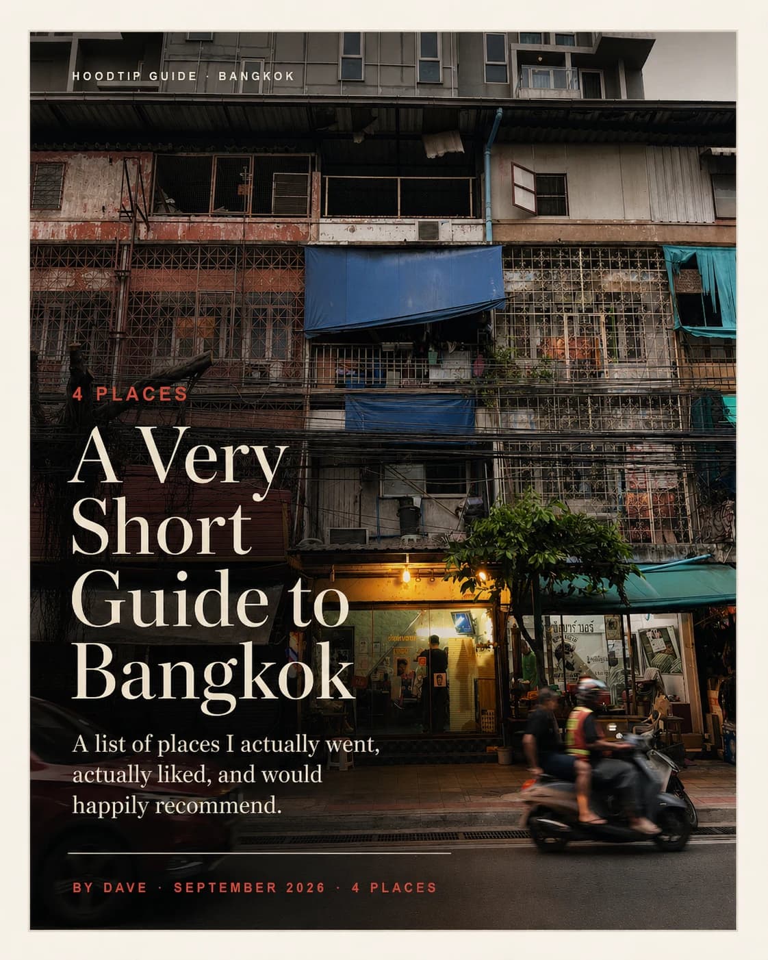 HoodTip cover for A Very Short Guide to Bangkok