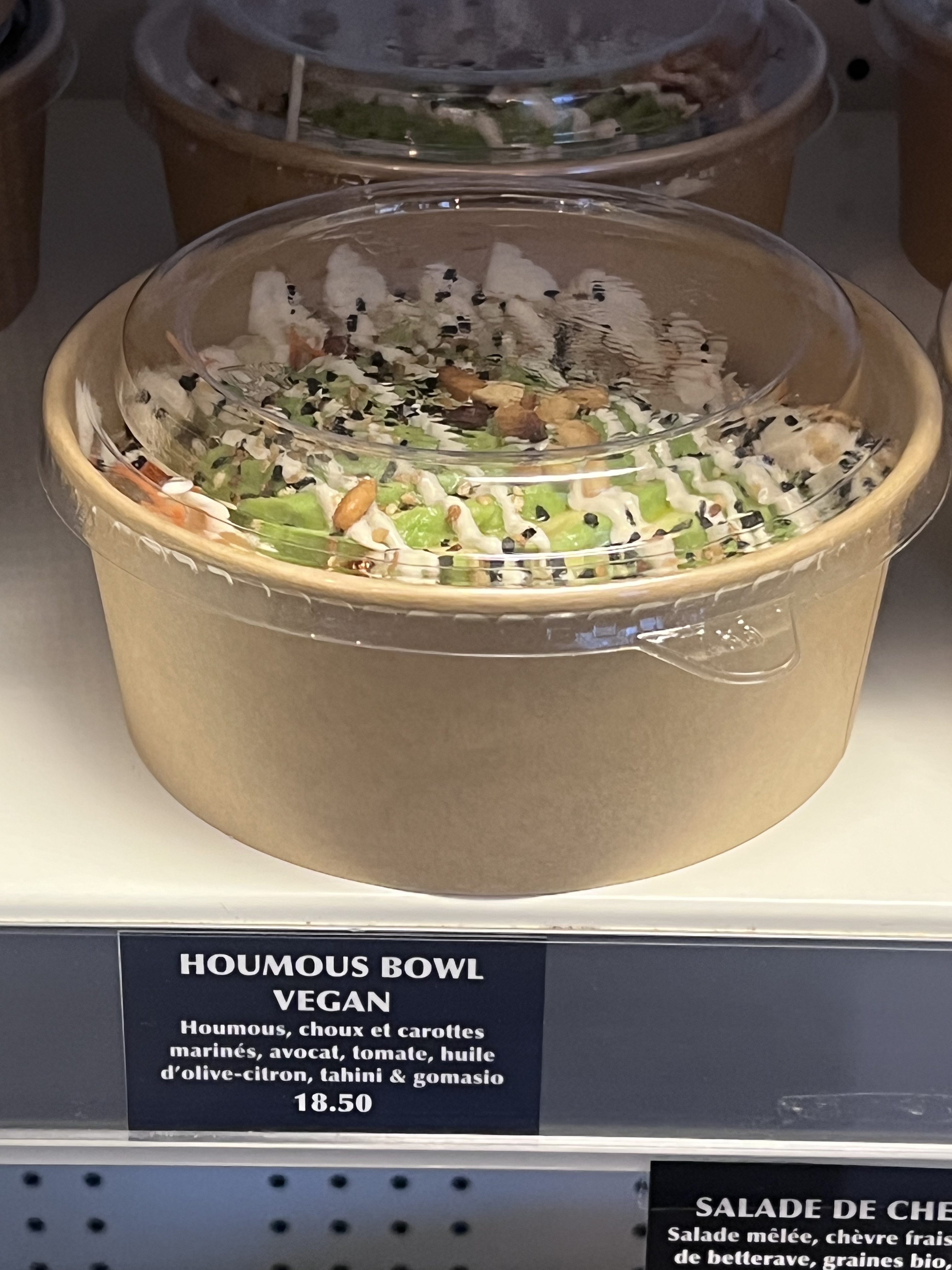 Vegan houmous bowl at En Faim
