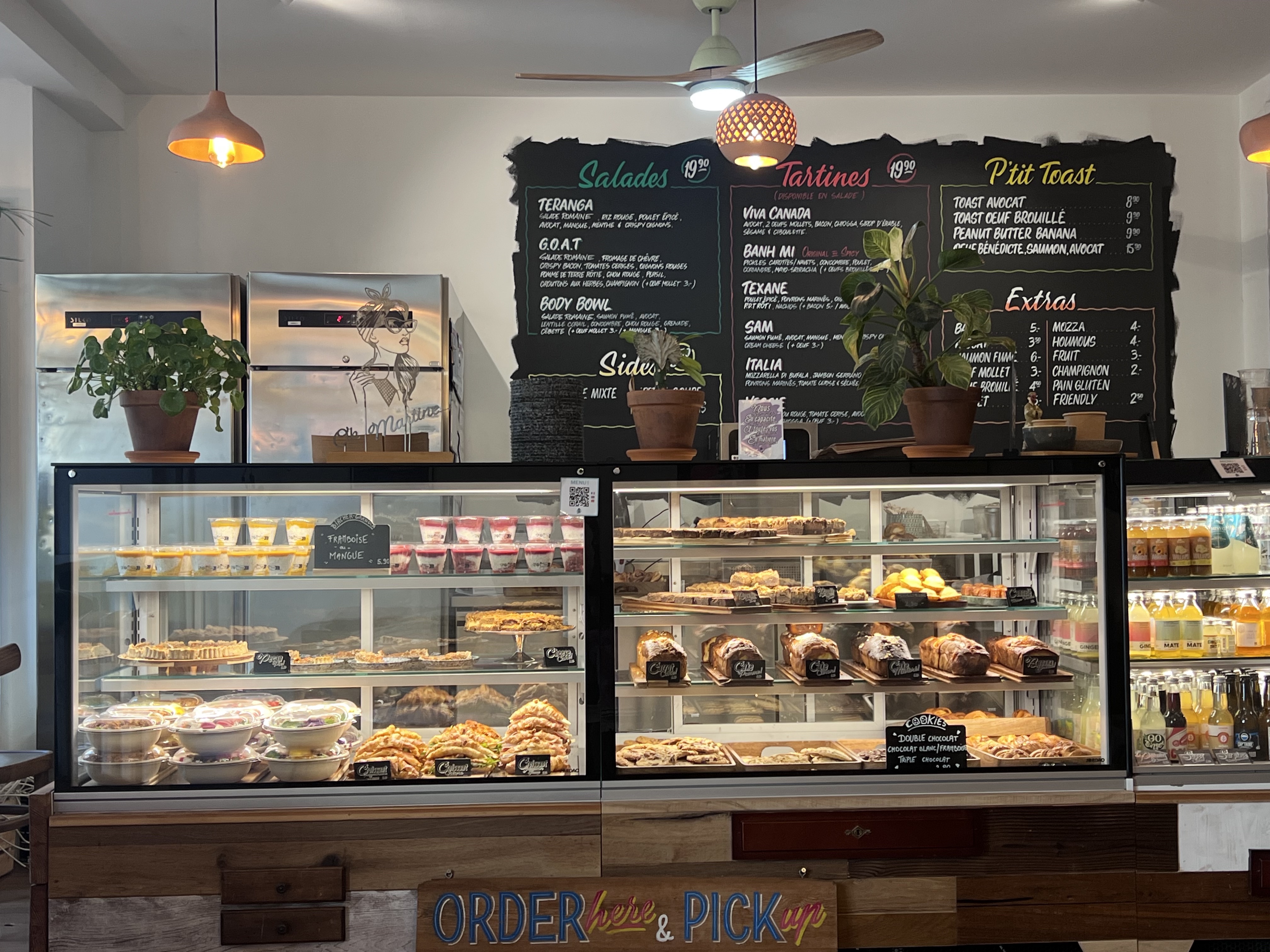 Oh Martine! Eaux-Vives menu — salades, tartines, p'tit toast