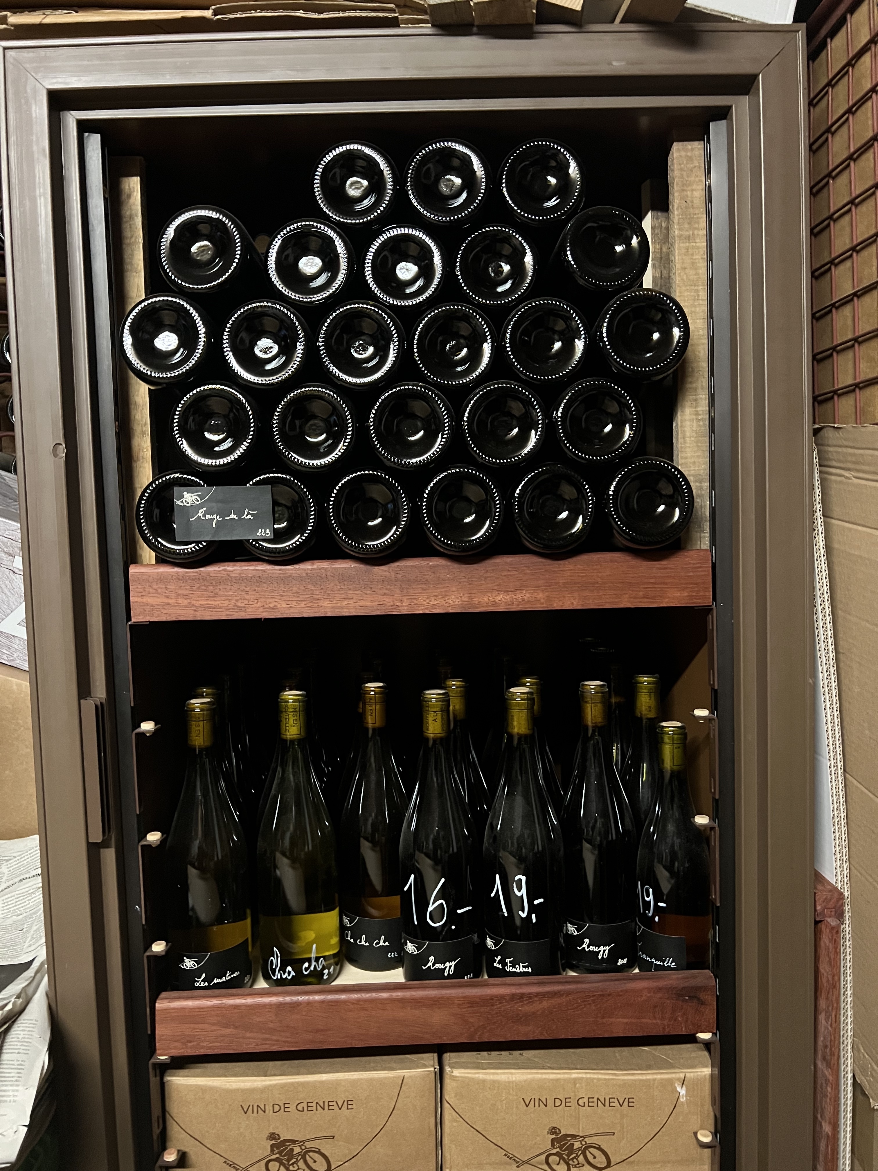 Inside Paul-Henri Soler's cave near the airport