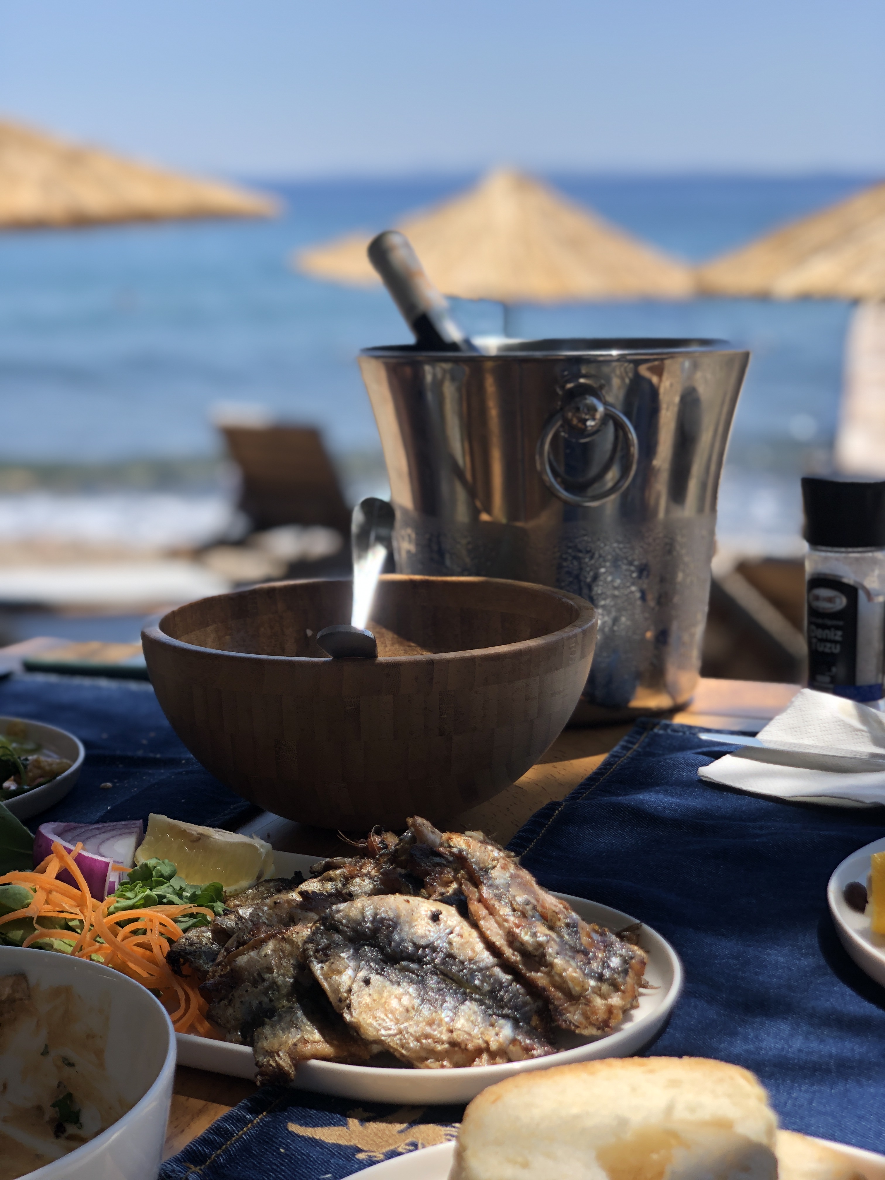 Simurg Sea beach club on the Aegean